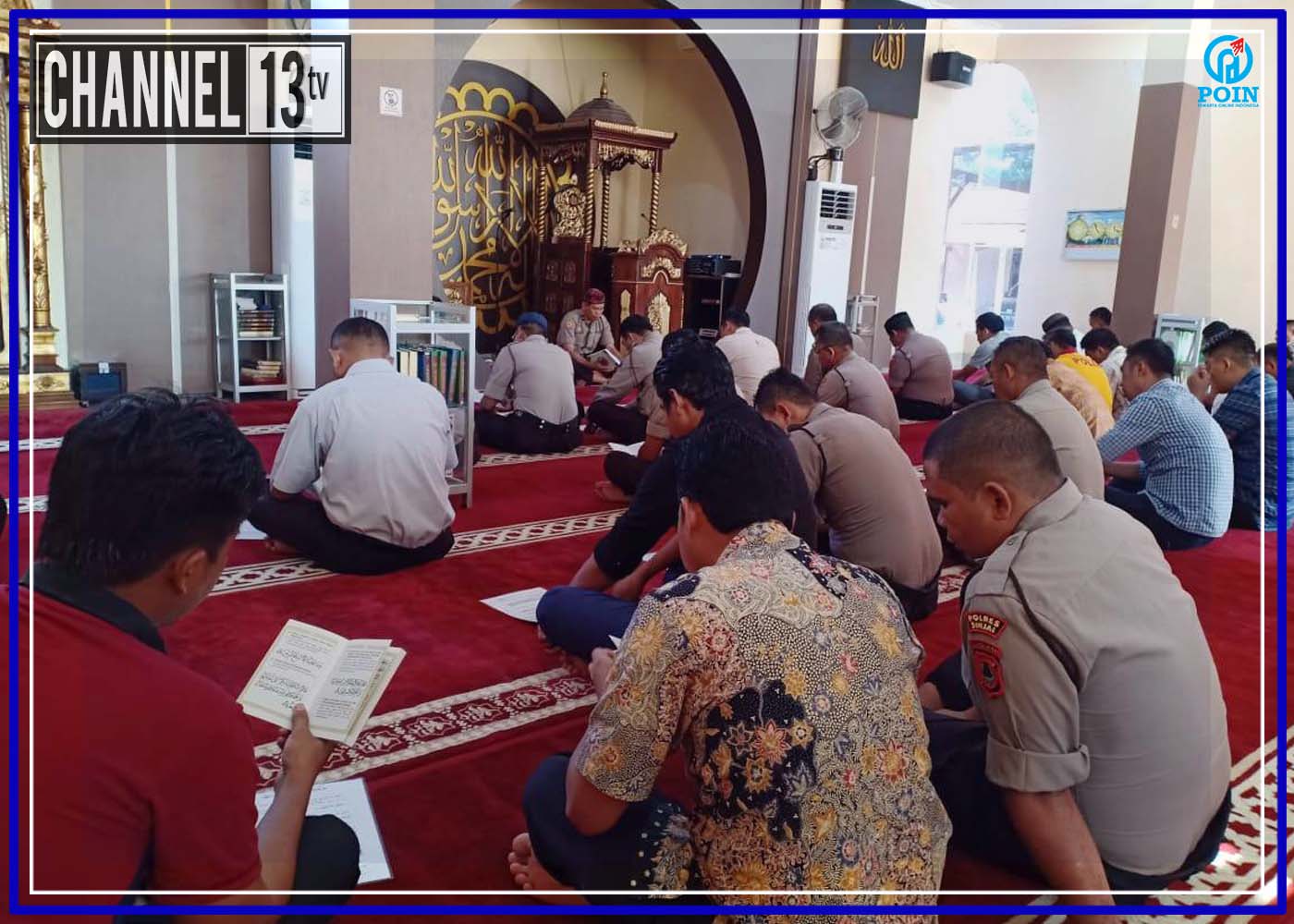 Kegiatan Pembinaan Rohani Personil di Mesjid Nurul Jihad Mapolres Sinjai