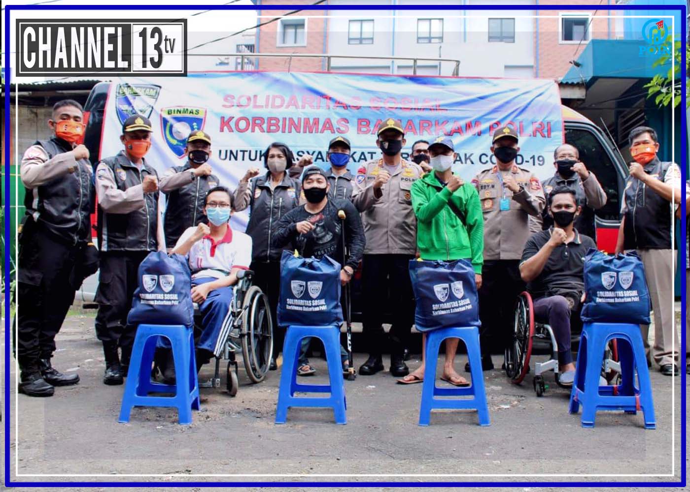 Solidaritas Sosial Korbinmas Baharkam Polri: Peduli Penyandang Disabilitas