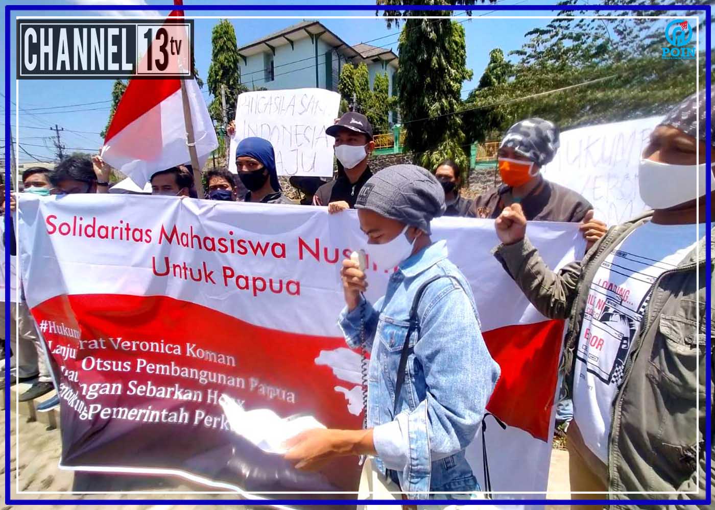 Di Hari Kesaktian Pancasila, Mahasiswa Papua  Aksi Dukung Pemerintah Lanjutkan Otsus