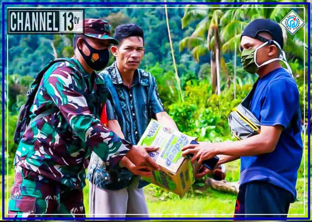 Prajurit Kodam Hasanuddin Salurkan Bantuan Gempa ke Daerah Terpencil dan Sulit Dijangkau